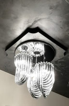 Load image into Gallery viewer, TRIPLE  LOOP Murano Glass Chandelier