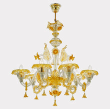 Load image into Gallery viewer, GRAND Venetian Glass Chandelier