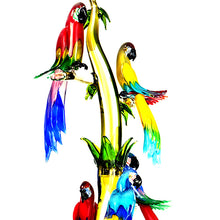 Load image into Gallery viewer, TROPICAL BIRD TREE Murano Glass Sculpture
