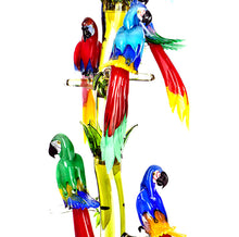 Load image into Gallery viewer, TROPICAL BIRD TREE Murano Glass Sculpture