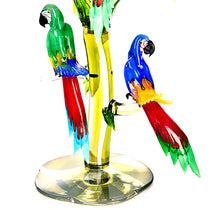 Load image into Gallery viewer, TROPICAL BIRD TREE Murano Glass Sculpture