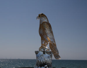 ARABIAN HAWK Murano Glass Sculpture