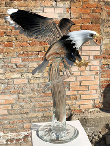 AMERICAN EAGLE Murano Glass Sculpture