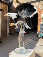 Load image into Gallery viewer, AMERICAN EAGLE Murano Glass Sculpture