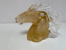 Load image into Gallery viewer, Horses Head with Gold Leaf