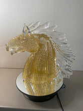 Load image into Gallery viewer, Horses Head with Gold leaf inclusions
