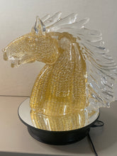 Load image into Gallery viewer, Horses Head with Gold leaf inclusions