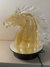 Load image into Gallery viewer, Horses Head with Gold leaf inclusions