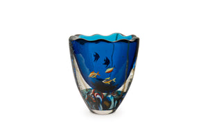 FISHPOND Murano Glass Vase