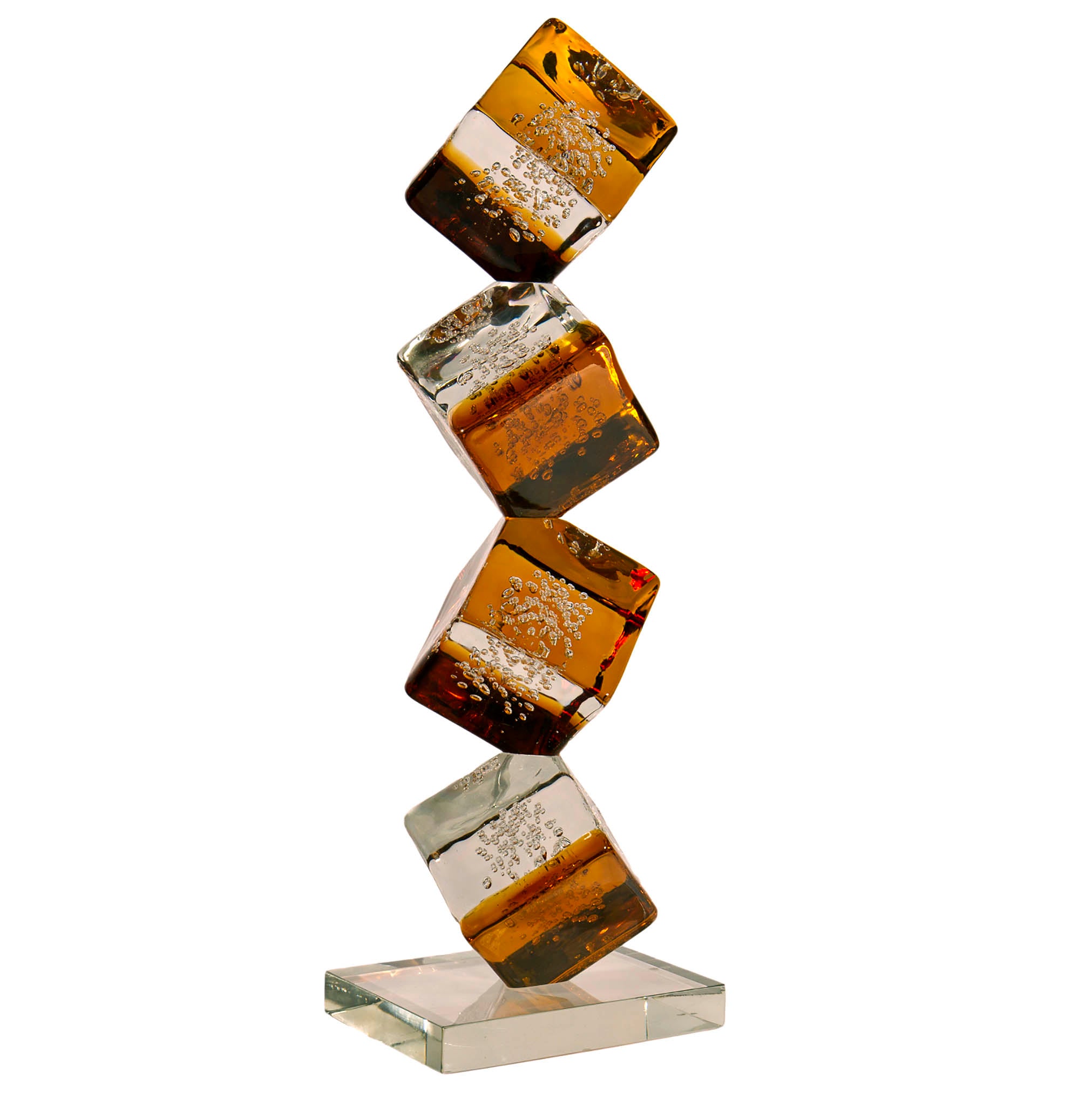 CUBE Murano Glass Sculpture