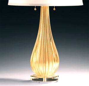 SAN MARCO Murano Glass Table Lamp.