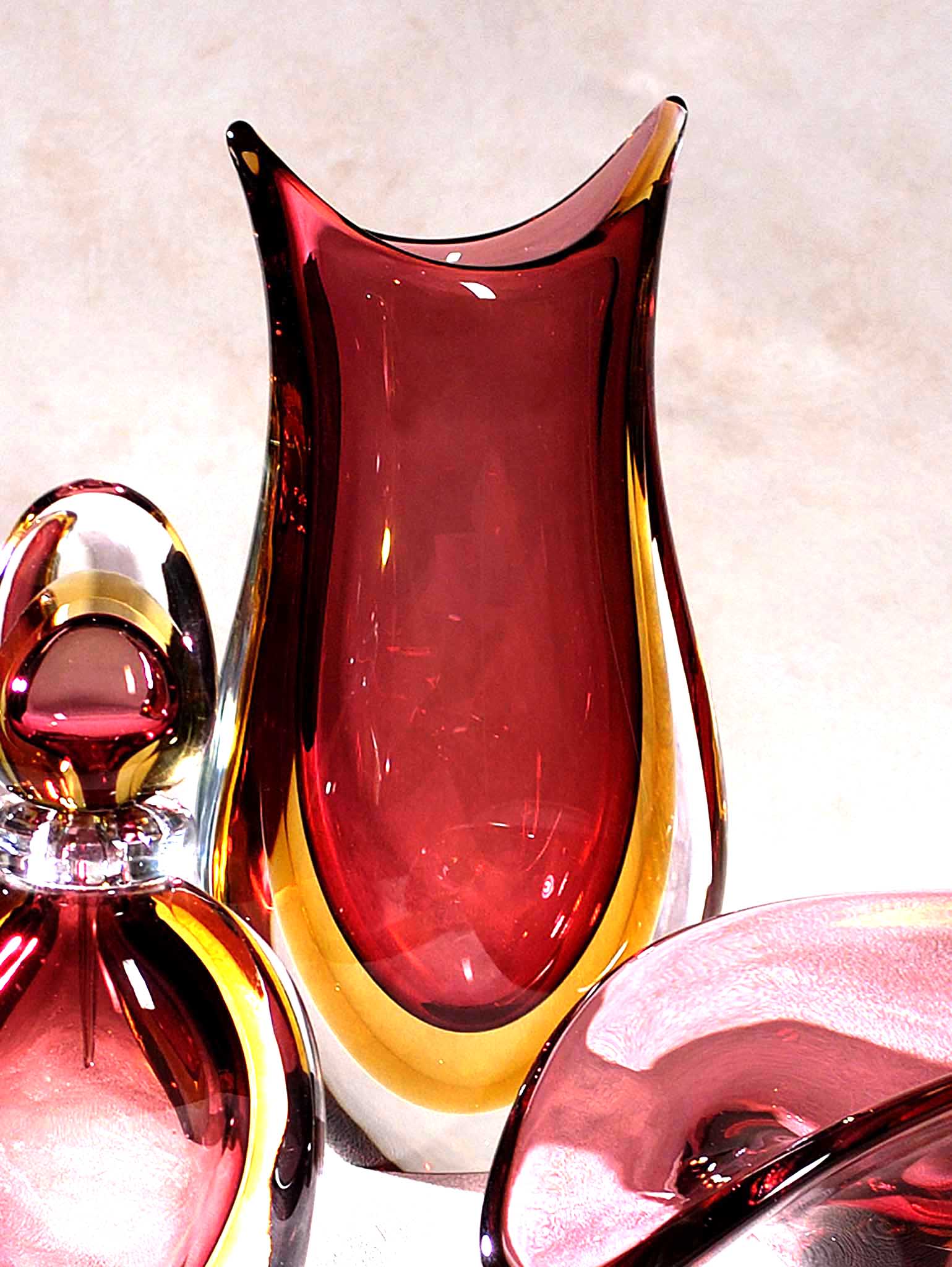 SBRUFFI Pointed Murano Glass Vase