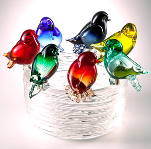 BIRDS NEST Murano Glass Sculpture