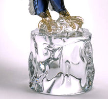 Load image into Gallery viewer, STANDING AMERICAN EAGLE Murano Glass Sculpture