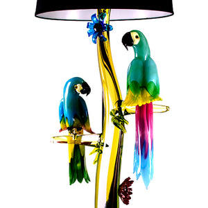 PARROTS Murano Glass Lamp