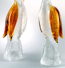 Load image into Gallery viewer, PAIR OF HERONS Murano Glass Sculpture