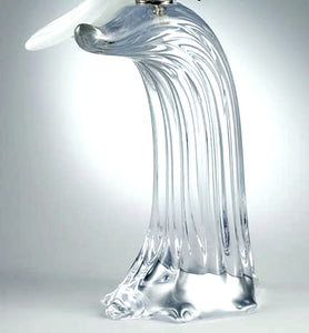 WHITE COCKATOO Murano Glass Sculpture