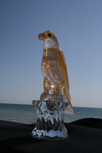 ARABIAN HAWK Murano Glass Sculpture