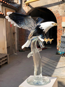 AMERICAN EAGLE Murano Glass Sculpture